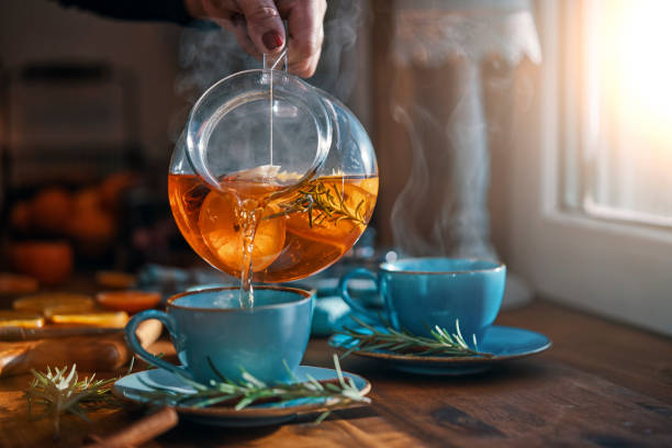peach herbal tea